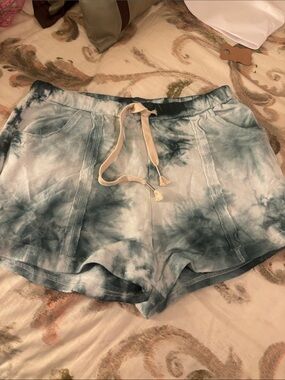 NEW Tie-Dye Blue Women’s Drawstring Lounge Shorts